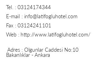 Latifolu Hotel iletiim bilgileri